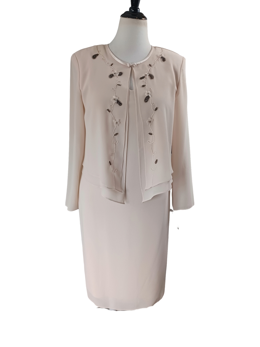 VINTAGE 80'S/90'S PATRA SHEATH DRESS WITH ATTACHED JACKET SIZE 8 NWT